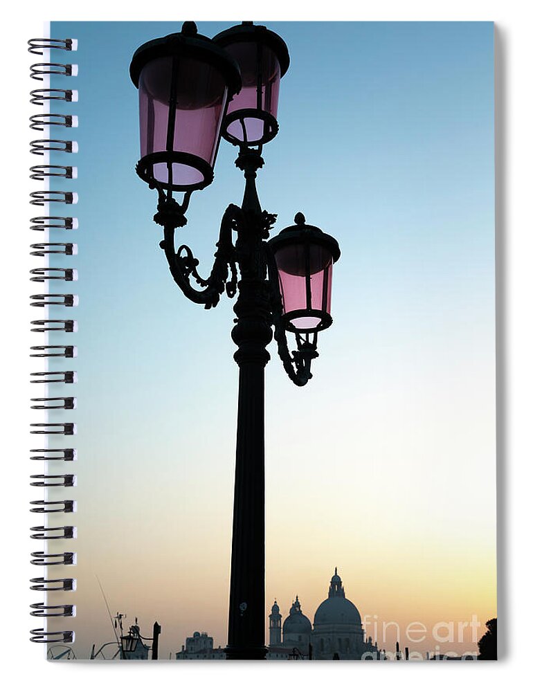 Italy Spiral Notebook featuring the photograph Venice in the Evening by Andy Myatt