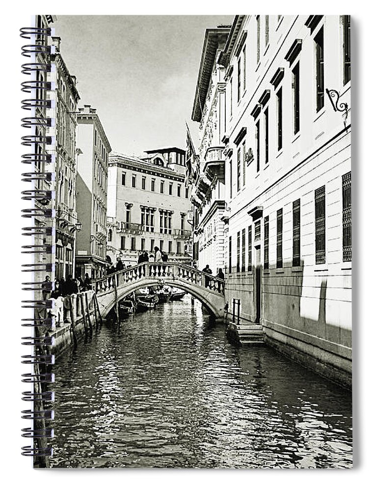 Venice Spiral Notebook featuring the photograph Venice Series 4 by Ramona Matei