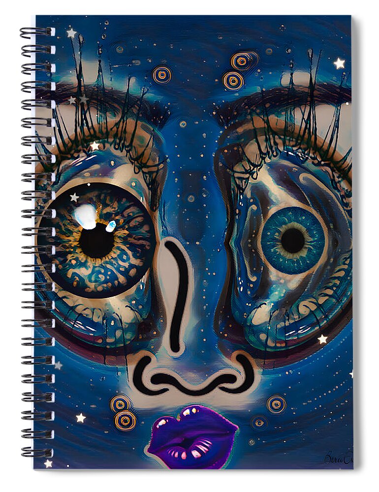 Venus Spiral Notebook featuring the digital art Venus by BTru Expressions
