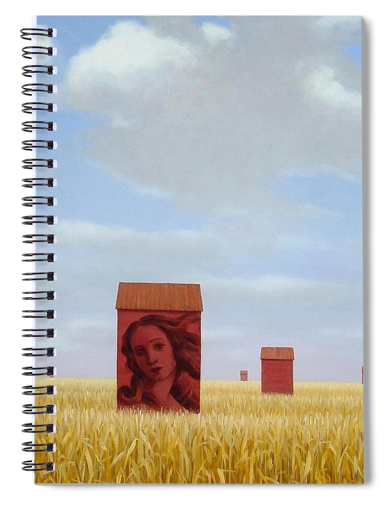 Realism Spiral Notebook featuring the painting Venus by Zusheng Yu