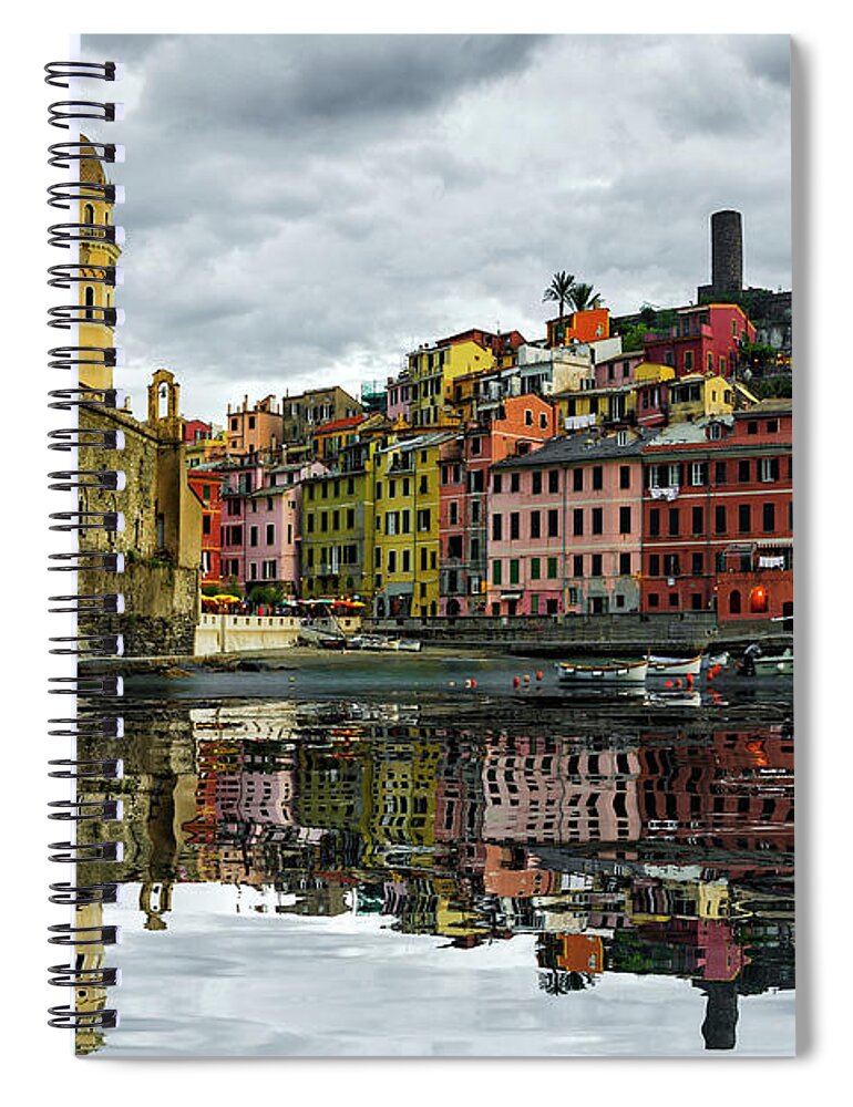 Gary Johnson Spiral Notebook featuring the photograph Vernazza, Italy by Gary Johnson