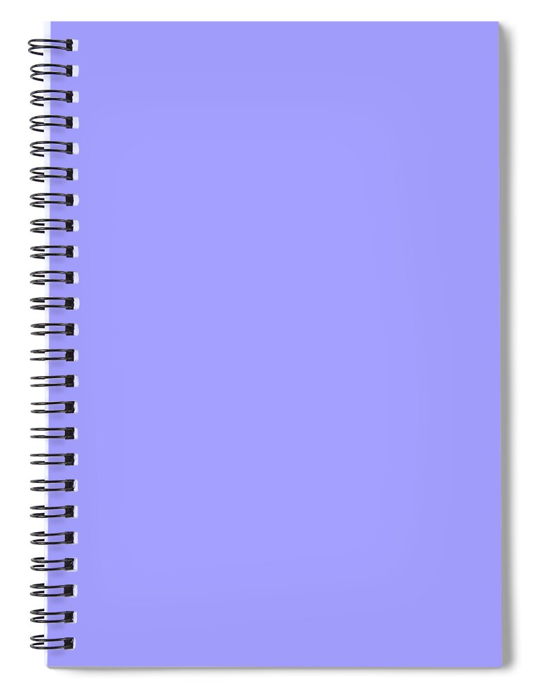 Light Spiral Notebook featuring the digital art Very Light Peri Blue Gray Purple by Delynn Addams