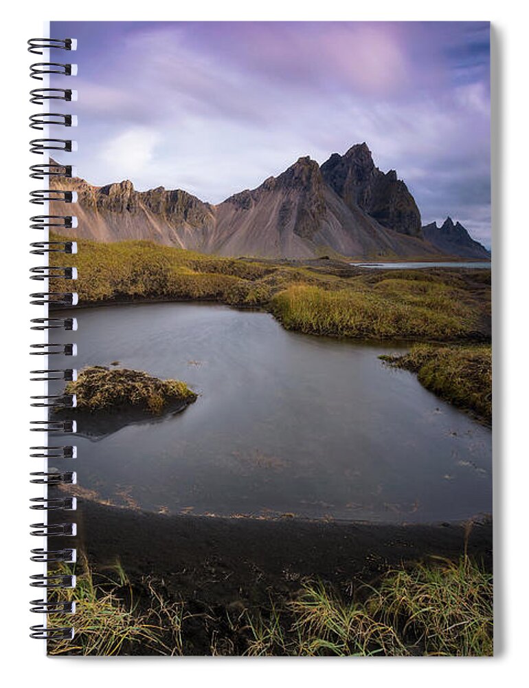 Vestrahorn Spiral Notebook featuring the photograph The Majestic Vestrahorn by Naoki Aiba