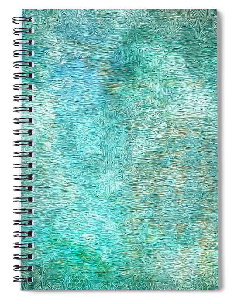 Victorian Design Spiral Notebook featuring the mixed media Victorian by Toni Somes