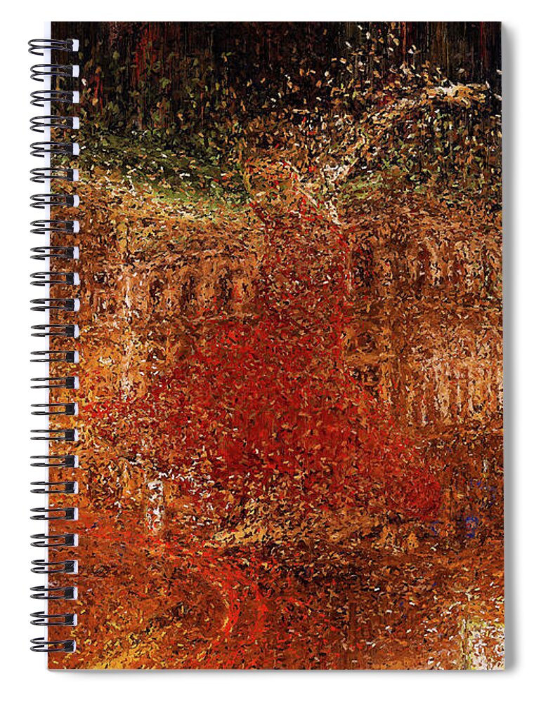 Opera Spiral Notebook featuring the painting Viennese Mood by Alex Mir