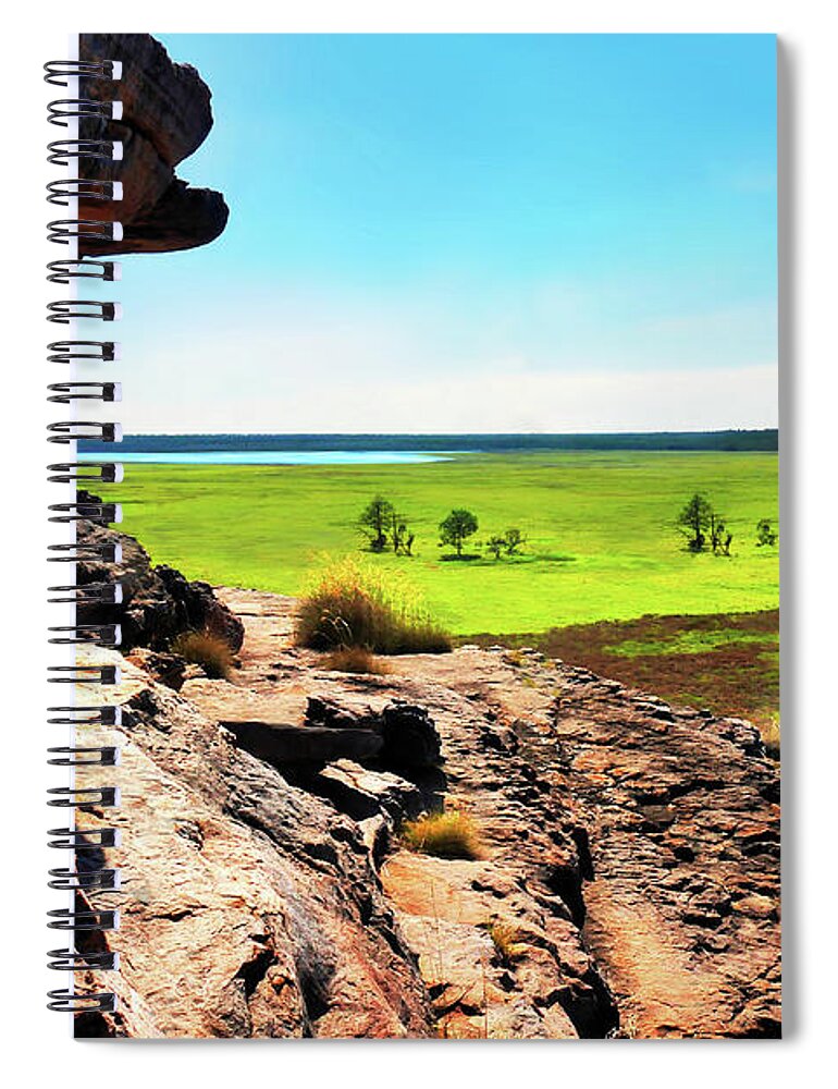Timeless Spiral Notebook featuring the photograph View to Nadab Plains - Kakadu NP by Lexa Harpell