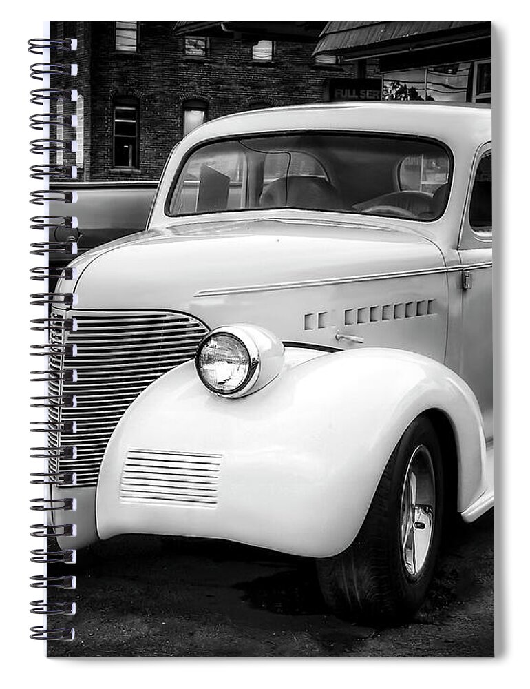 Car Spiral Notebook featuring the photograph Vintage car in the alley by Shelia Hunt
