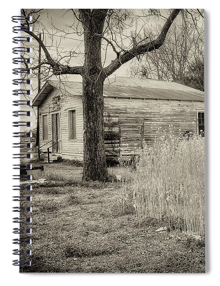 Antique Spiral Notebook featuring the photograph Vintage Houses on River Road by Kathleen K Parker