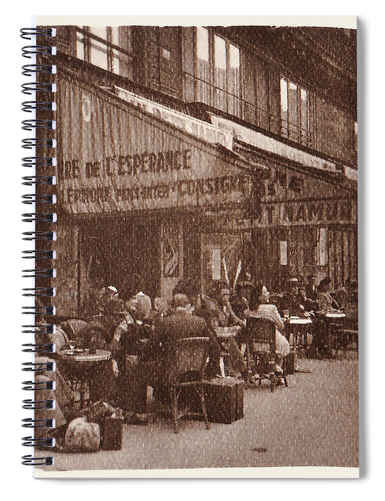 Paris Spiral Notebook featuring the photograph Vintage Paris by Karen Foley