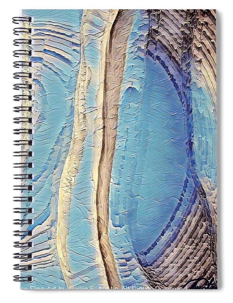 Wall Art Spiral Notebook featuring the digital art Visualize peace by Cepiatone Fine Art Callie E Austin