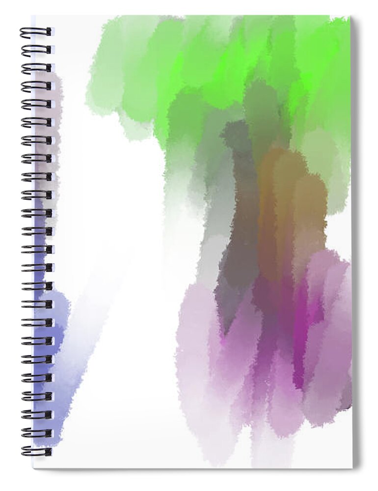  Spiral Notebook featuring the digital art Vk2236 by Walter Paul Bebirian