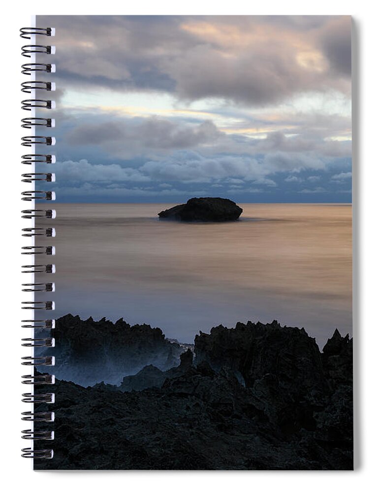 Hawaii Spiral Notebook featuring the photograph Volcanic Dawn by James Covello