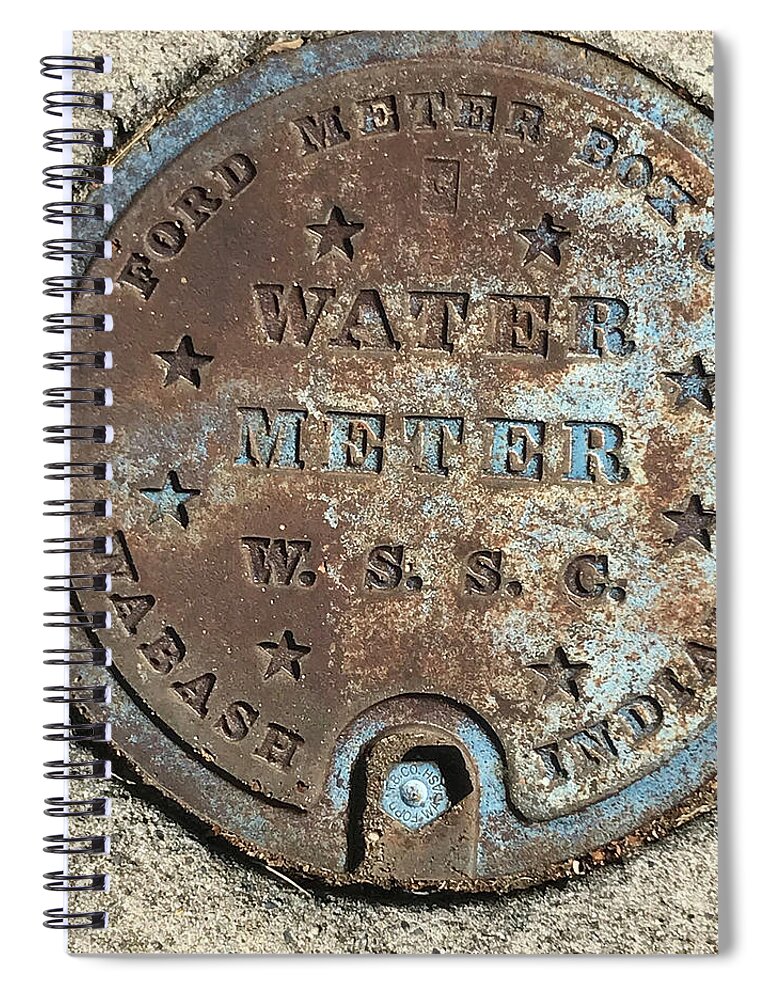 Photograph Spiral Notebook featuring the photograph Wabash Water by Richard Wetterauer