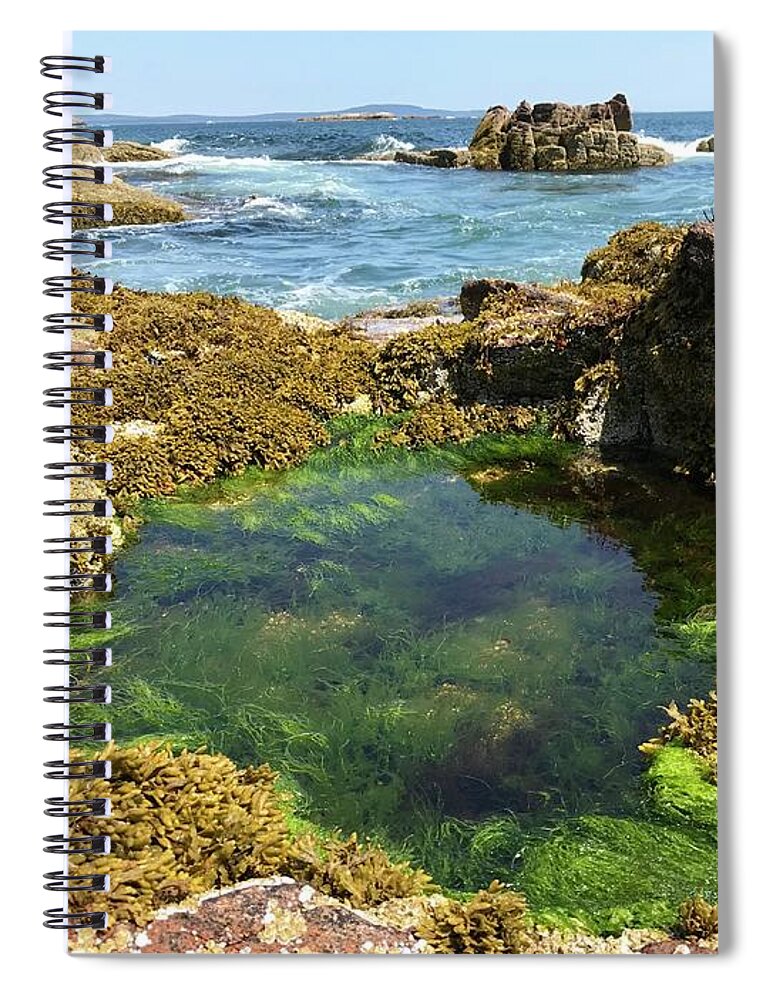 Ocean Spiral Notebook featuring the photograph Wading Pool by Lee Darnell