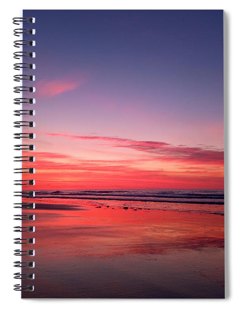 Sunrise Spiral Notebook featuring the photograph Waiting For Sunrise by Dani McEvoy