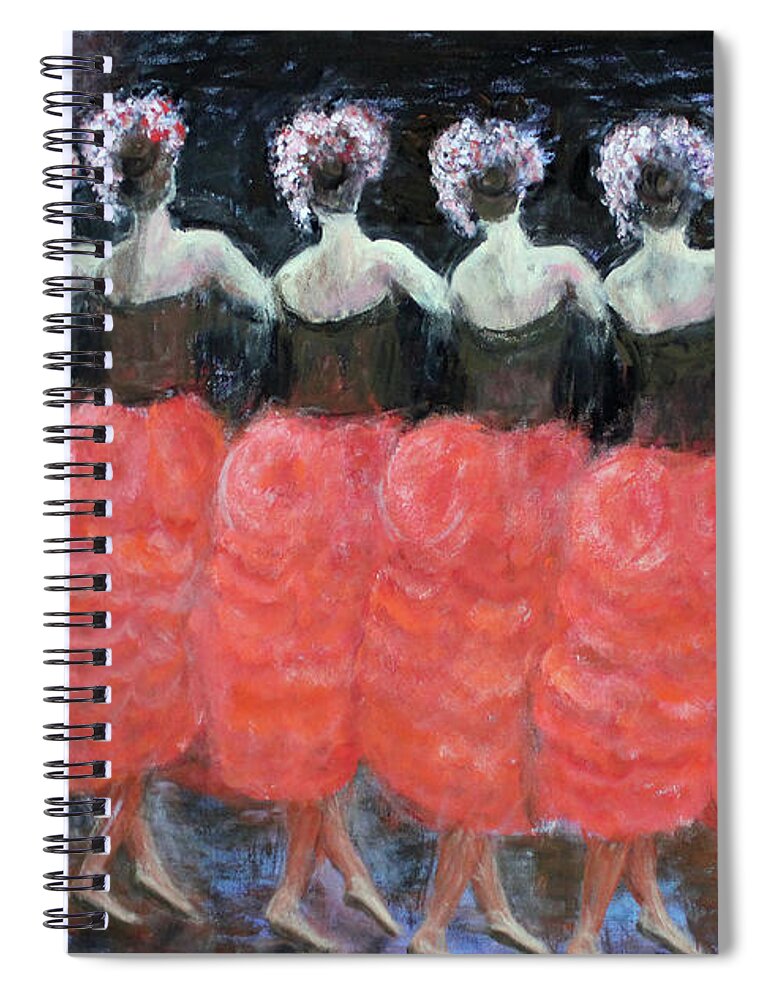 Impressionism Spiral Notebook featuring the painting Waltz of the Flowers by Lyric Lucas