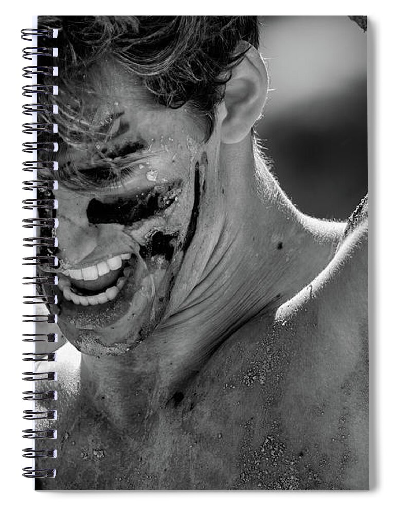 Tough Mudder Spiral Notebook featuring the photograph Warrior by Doug Sturgess