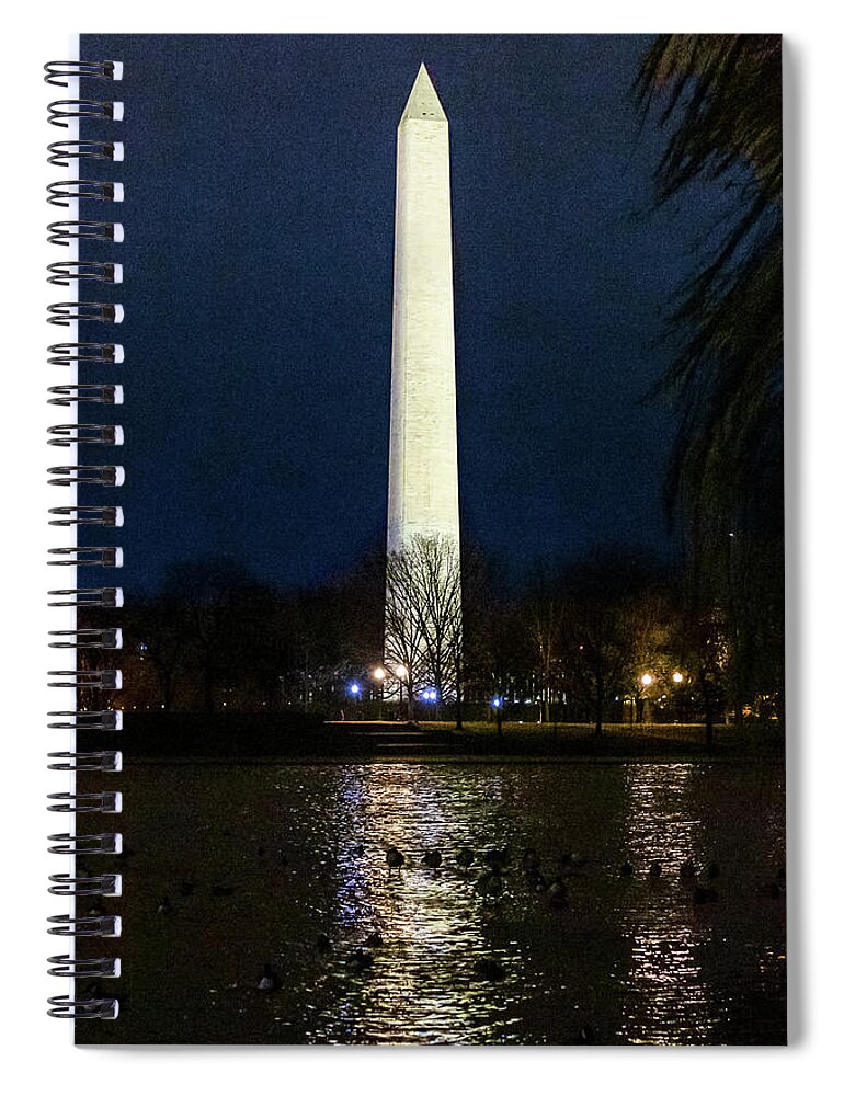 Washington D.c. Spiral Notebook featuring the digital art Washington Monument by SnapHappy Photos