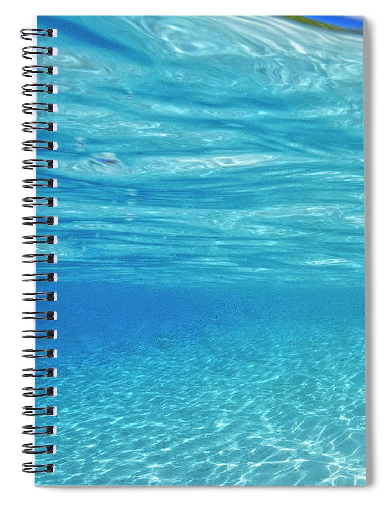 Ocean Spiral Notebook featuring the photograph Water and sky triptych - 1 of 3 by Artesub