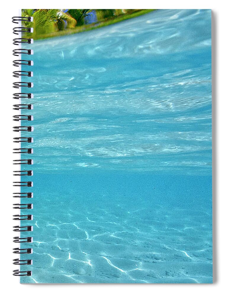 Ocean Spiral Notebook featuring the photograph Water and sky triptych - 3 of 3 by Artesub