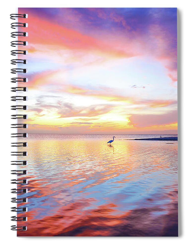 Howard Spiral Notebook featuring the photograph Water Colors by Christopher Rice