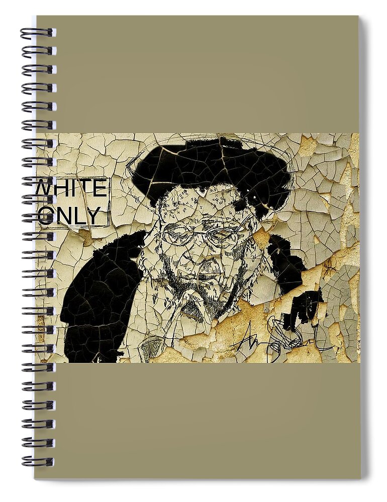 Miss Jane Pittman Spiral Notebook featuring the mixed media Water Fountain by Angie ONeal