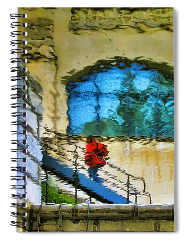 Water Spiral Notebook featuring the photograph Water reflections by Tatiana Travelways