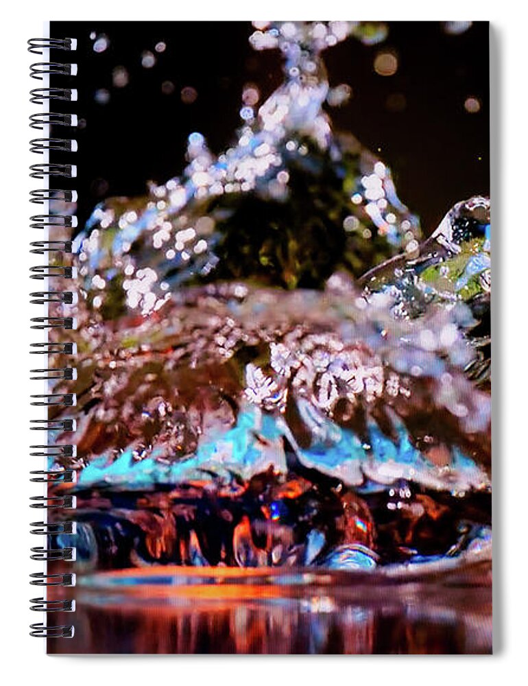 Water Spiral Notebook featuring the photograph Water Splash 3 by Patricia Piotrak