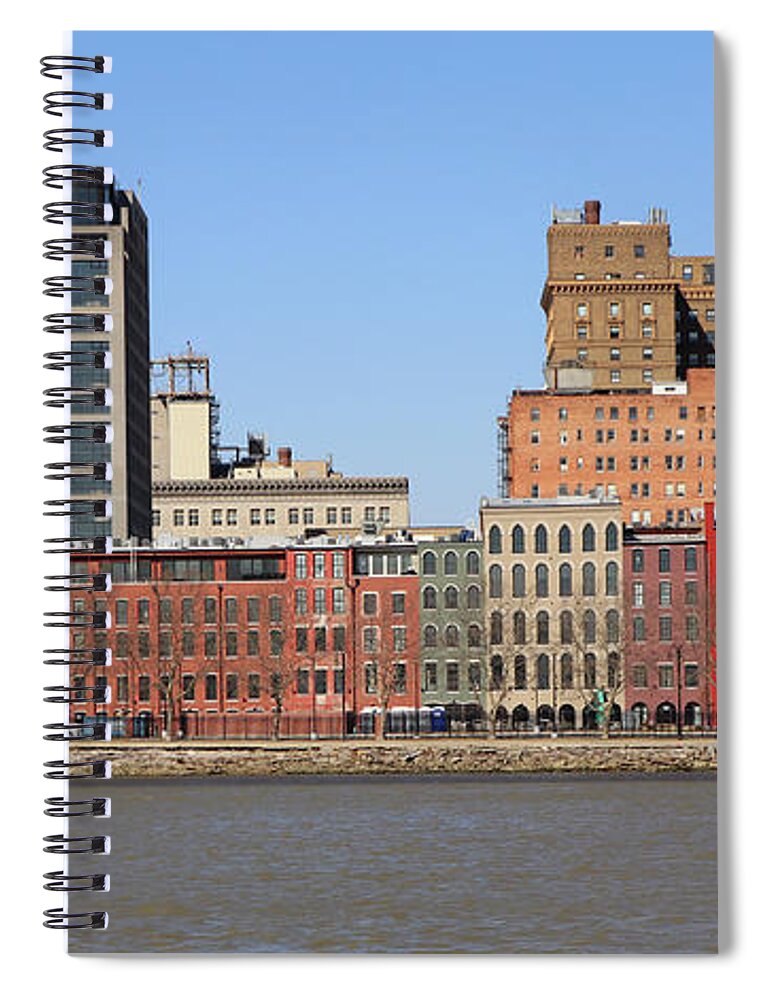 Water Street Spiral Notebook featuring the photograph Water Street Fort Industry Square Renovations March 2022 3706 by Jack Schultz
