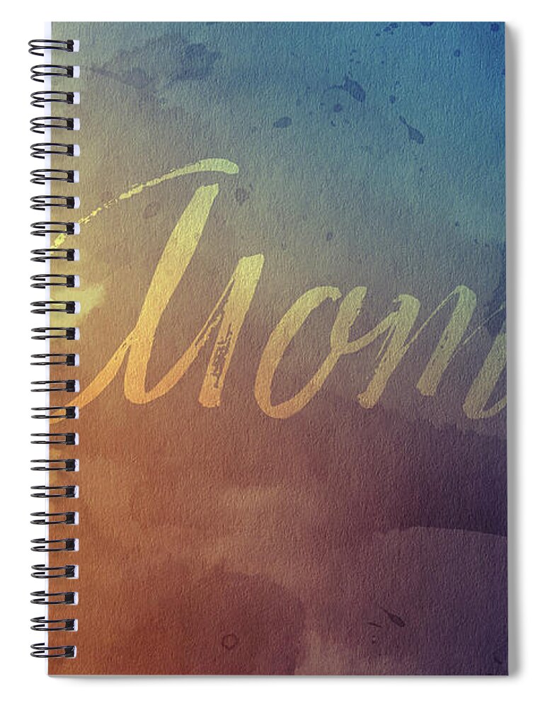 Mom Spiral Notebook featuring the digital art Watercolor Art Mom by Amelia Pearn