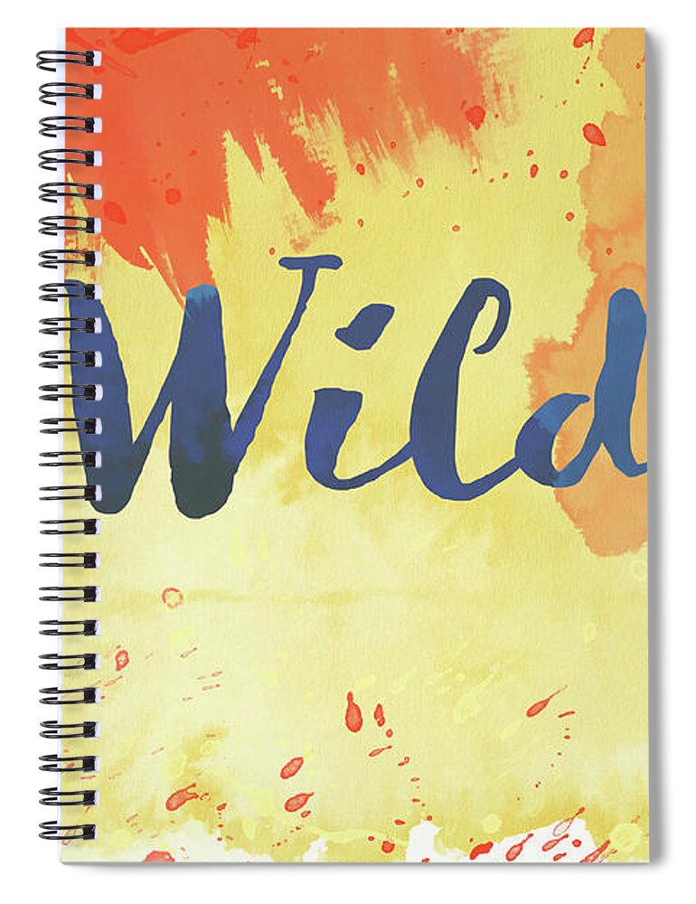 Bright Spiral Notebook featuring the digital art Watercolor Art Wild by Amelia Pearn