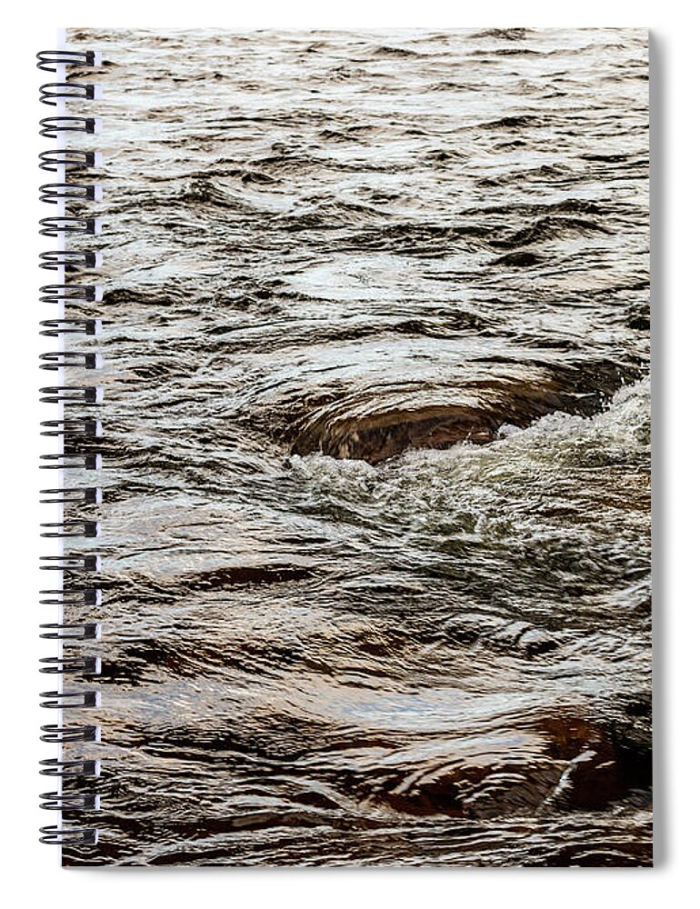 Landscapes Spiral Notebook featuring the photograph Waterscapes - Delaware River - Clean Water Photography 2 by Amelia Pearn