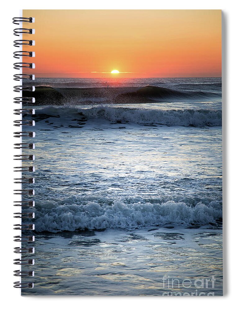 Waves Spiral Notebook featuring the photograph Wave Cascade by Becqi Sherman