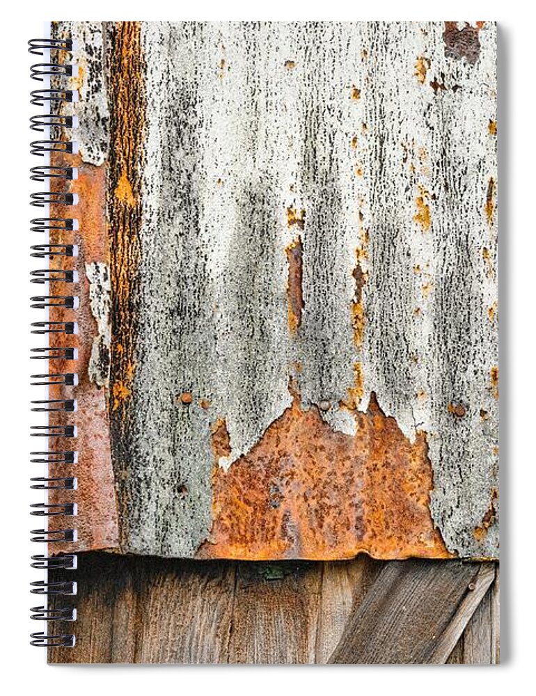 Calamus Spiral Notebook featuring the photograph Waves of Progress Rust Away by Marilyn Cornwell