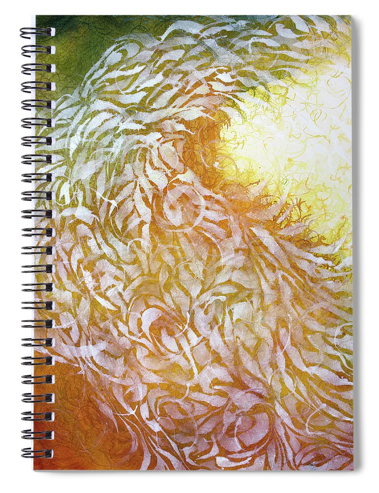 Watercolour Spiral Notebook featuring the painting Way Out by Petra Rau