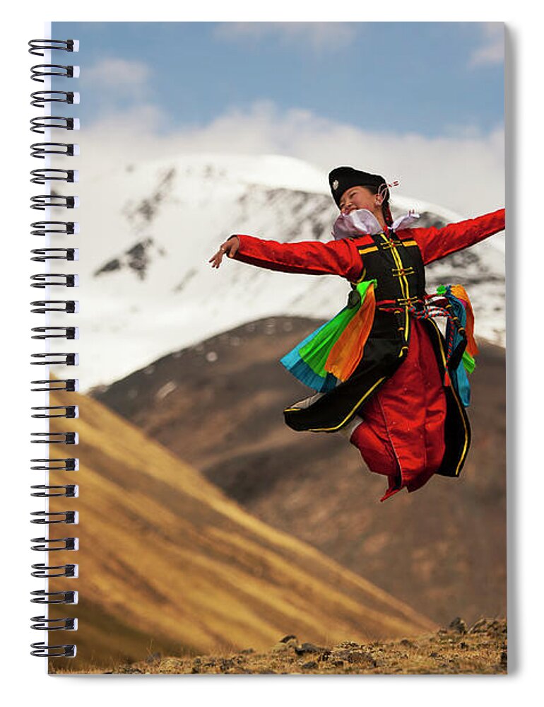 Herders Lifestyle Spiral Notebook featuring the photograph Welcome by Bat-Erdene Baasansuren