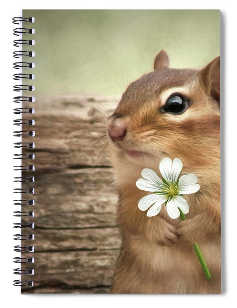#faatoppicks Spiral Notebook featuring the mixed media Welcome Spring by Lori Deiter
