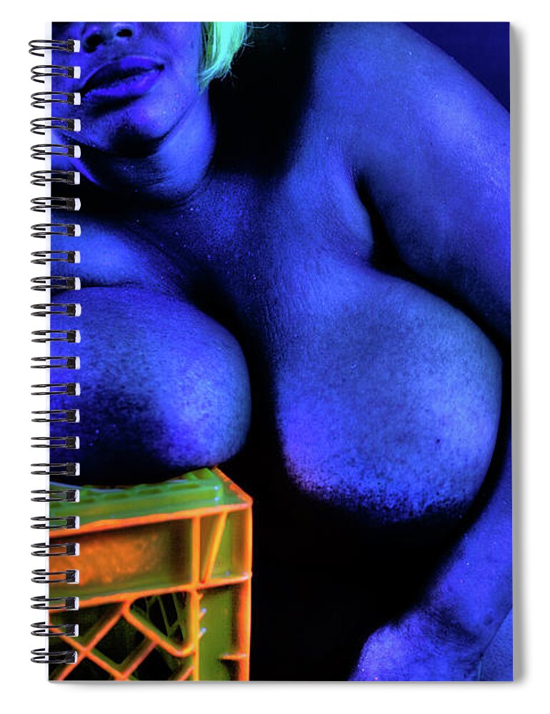 Blacklight Spiral Notebook featuring the photograph Well Rested by Jose Pagan