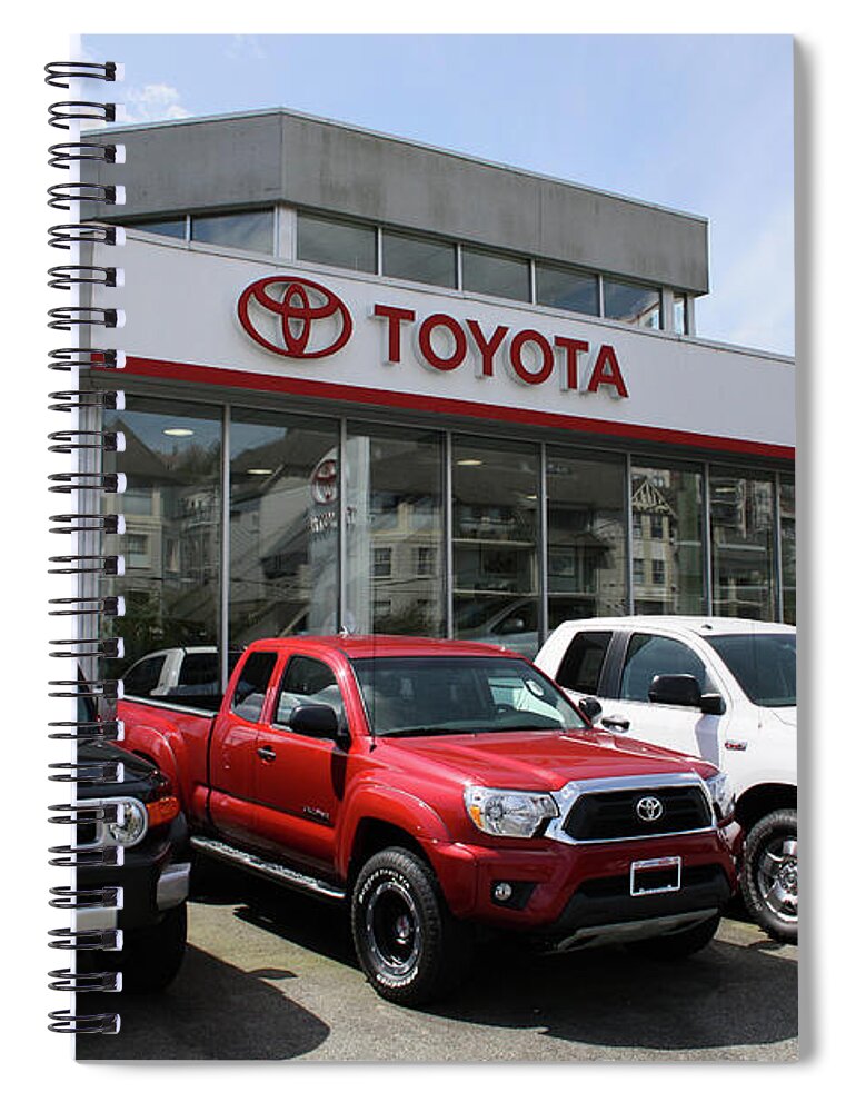 Westminster Spiral Notebook featuring the photograph Westminster Toyota by Jim Whitley