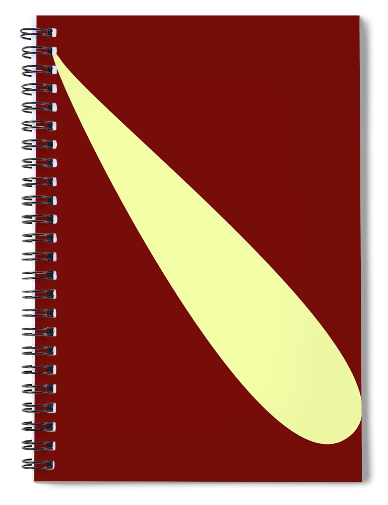 Abstract In The Living Room Spiral Notebook featuring the digital art Whale by David Bridburg