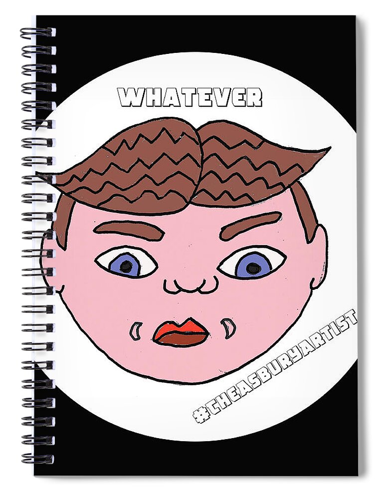 Tillie Spiral Notebook featuring the painting Whatever by Patricia Arroyo