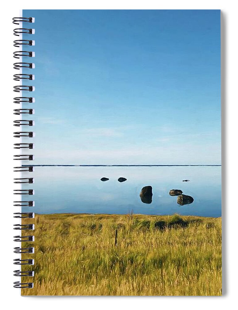 Iceland Spiral Notebook featuring the digital art Where Does It Begin by Rebecca Herranen