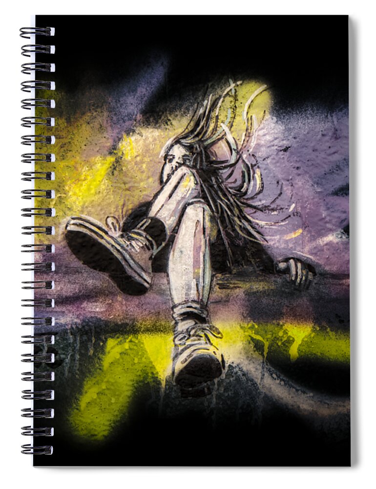 T-shirt Spiral Notebook featuring the digital art Where is Alice? by Micah Offman