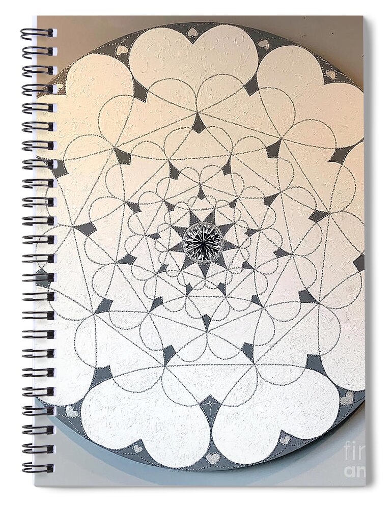  Spiral Notebook featuring the painting Where Is The Love by James Lanigan Thompson MFA