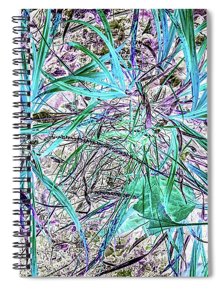 Aqua Spiral Notebook featuring the photograph Whisps of Aqua by Missy Joy