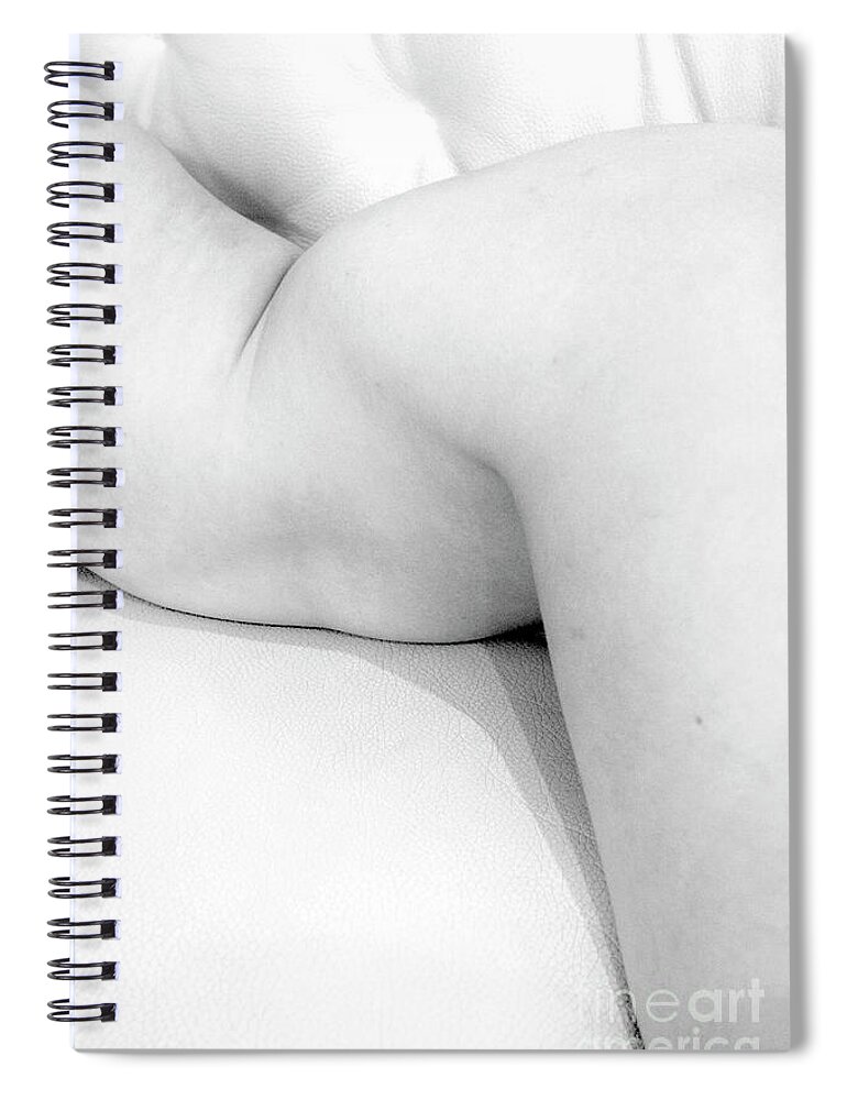 Body Spiral Notebook featuring the photograph White body by Worldwide Photography