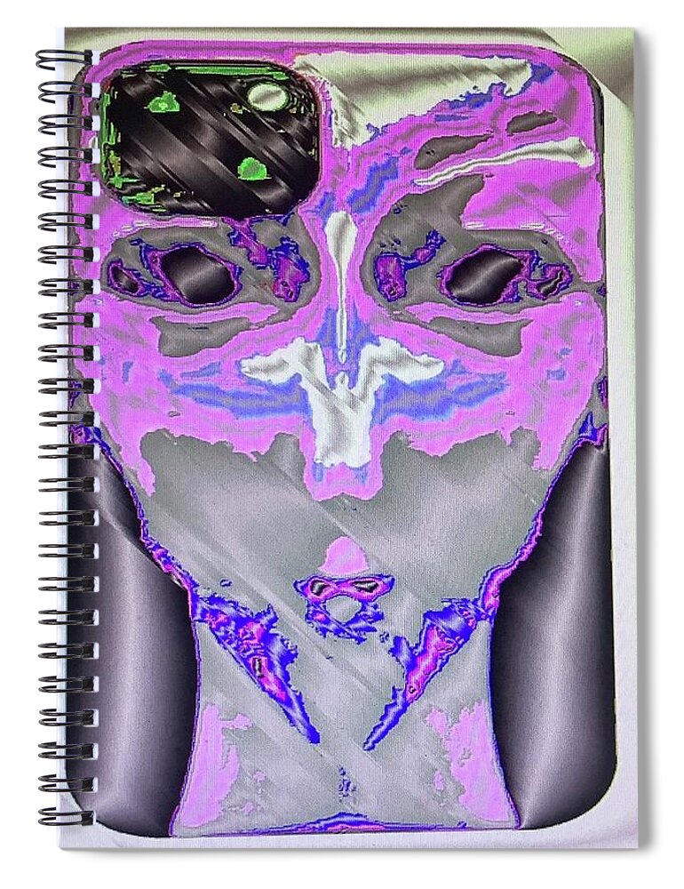 Spiral Notebook featuring the digital art White Dove by Mary Russell
