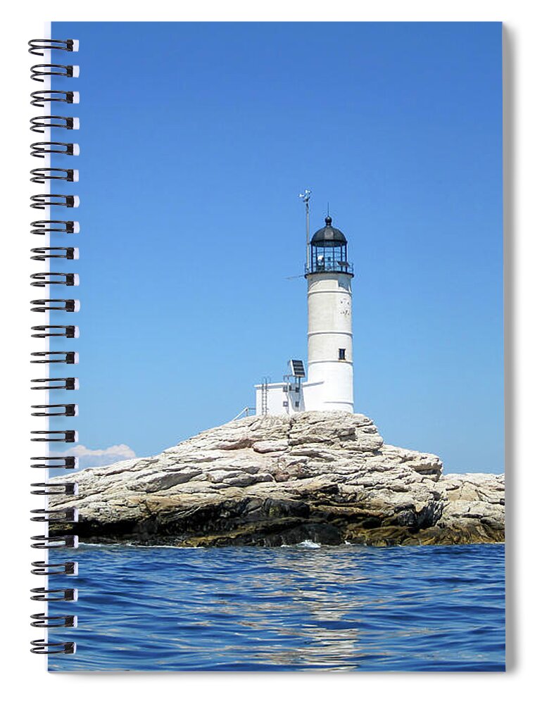 White Island Spiral Notebook featuring the photograph White Island by Deb Bryce
