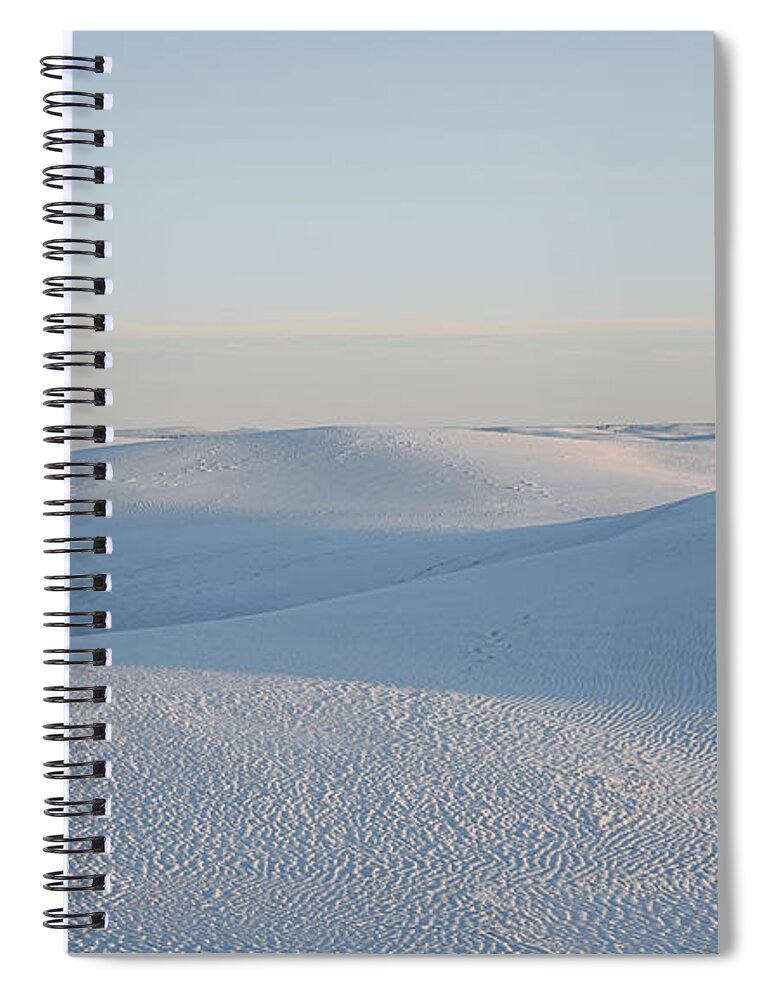 New Mexico Spiral Notebook featuring the photograph White like snow by Andrea Anderegg