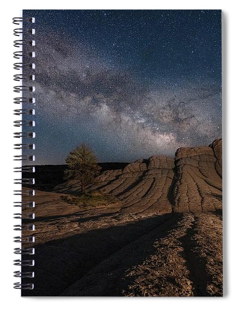  Spiral Notebook featuring the photograph White Pocket by Judi Kubes